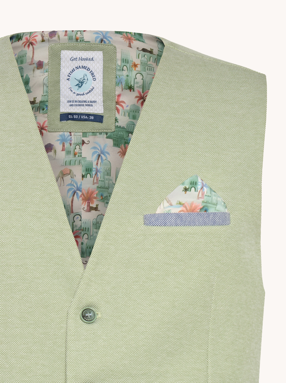 A Fish named Fred 31.136 314 waistcoat pique