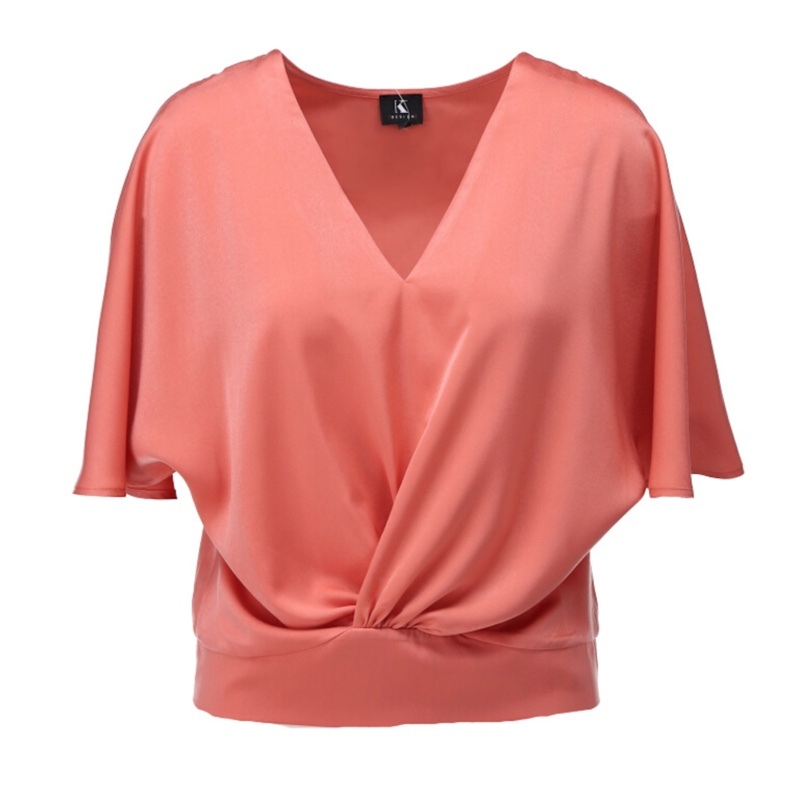 K-Design A671 V hals top Apricot brandy