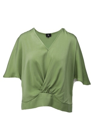 K-Design A671 V hals top Green eyes