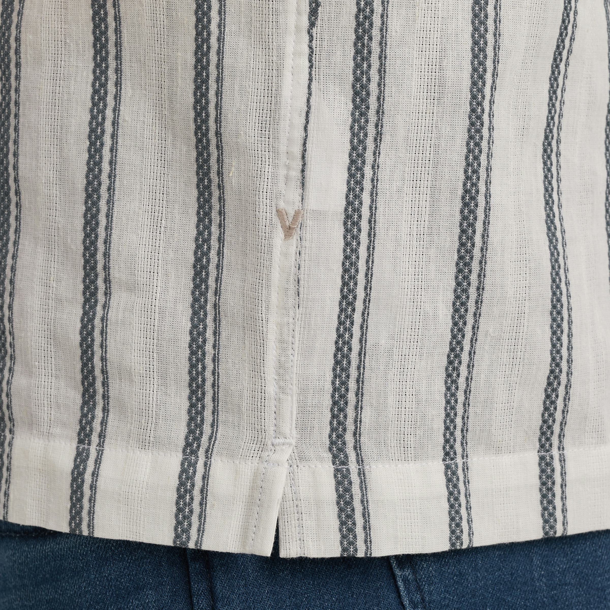 Vanguard Overhemd Structure Stripe Cloud Dancer