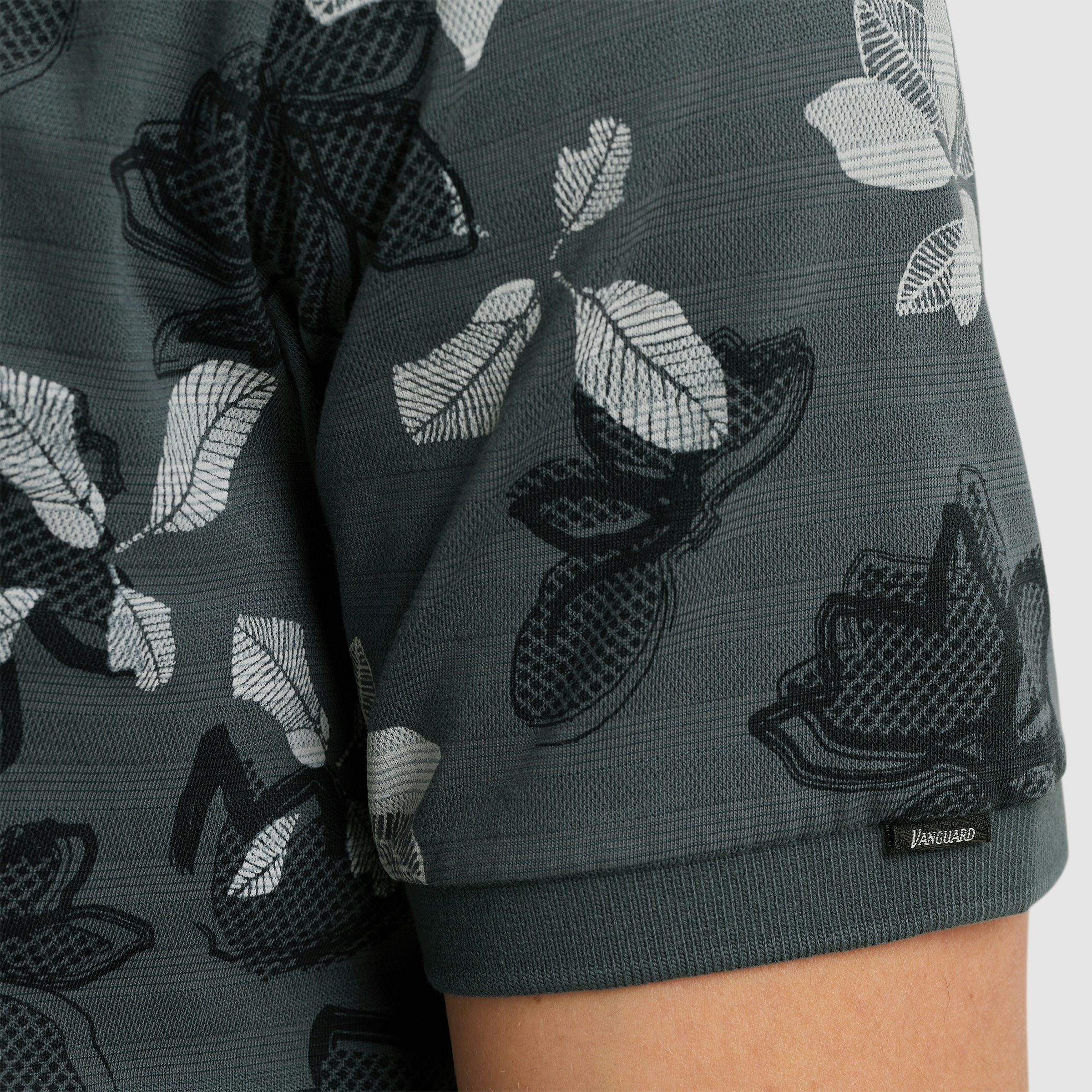 Vanguard Polo Jersey Structure Donkergrijs