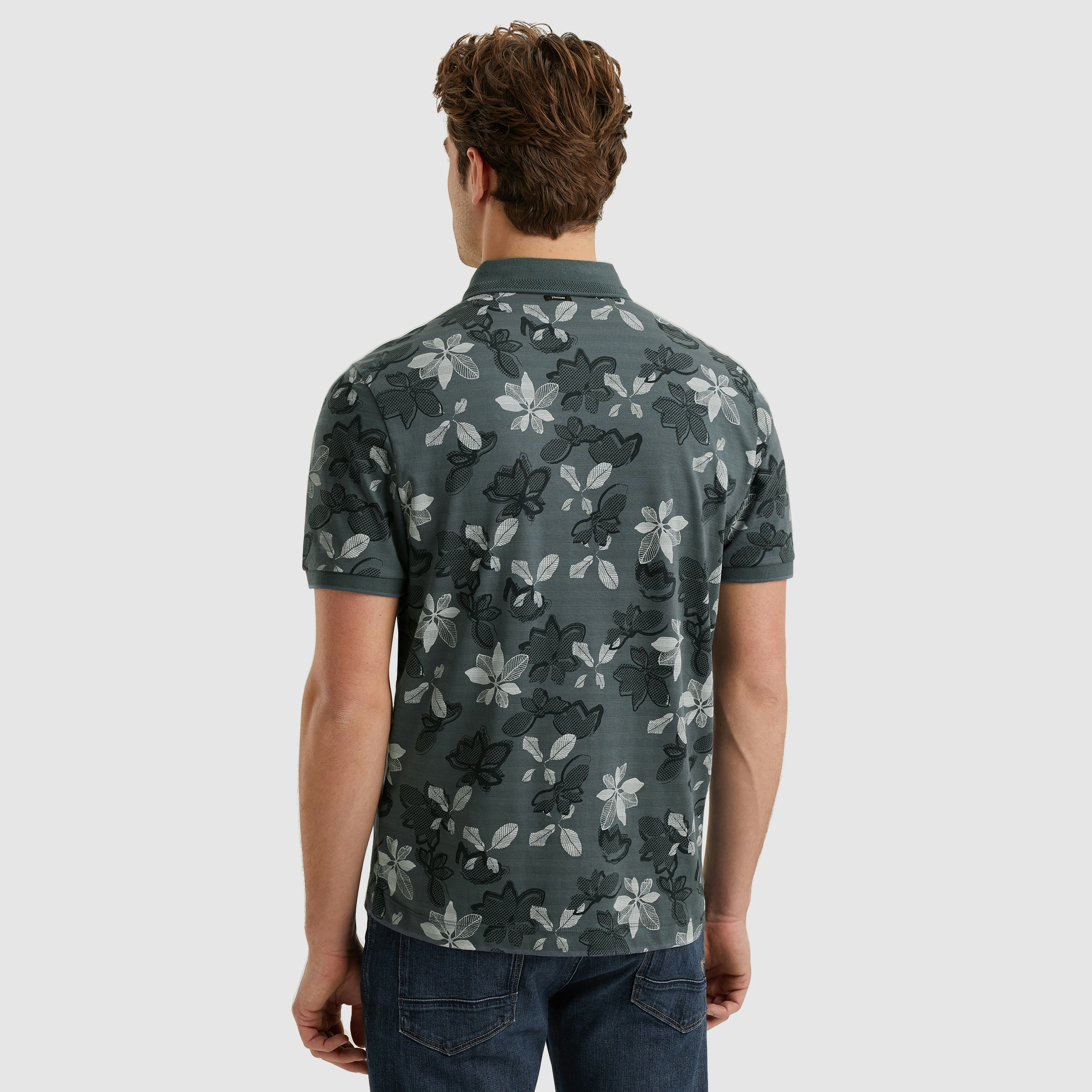 Vanguard Polo Jersey Structure Donkergrijs