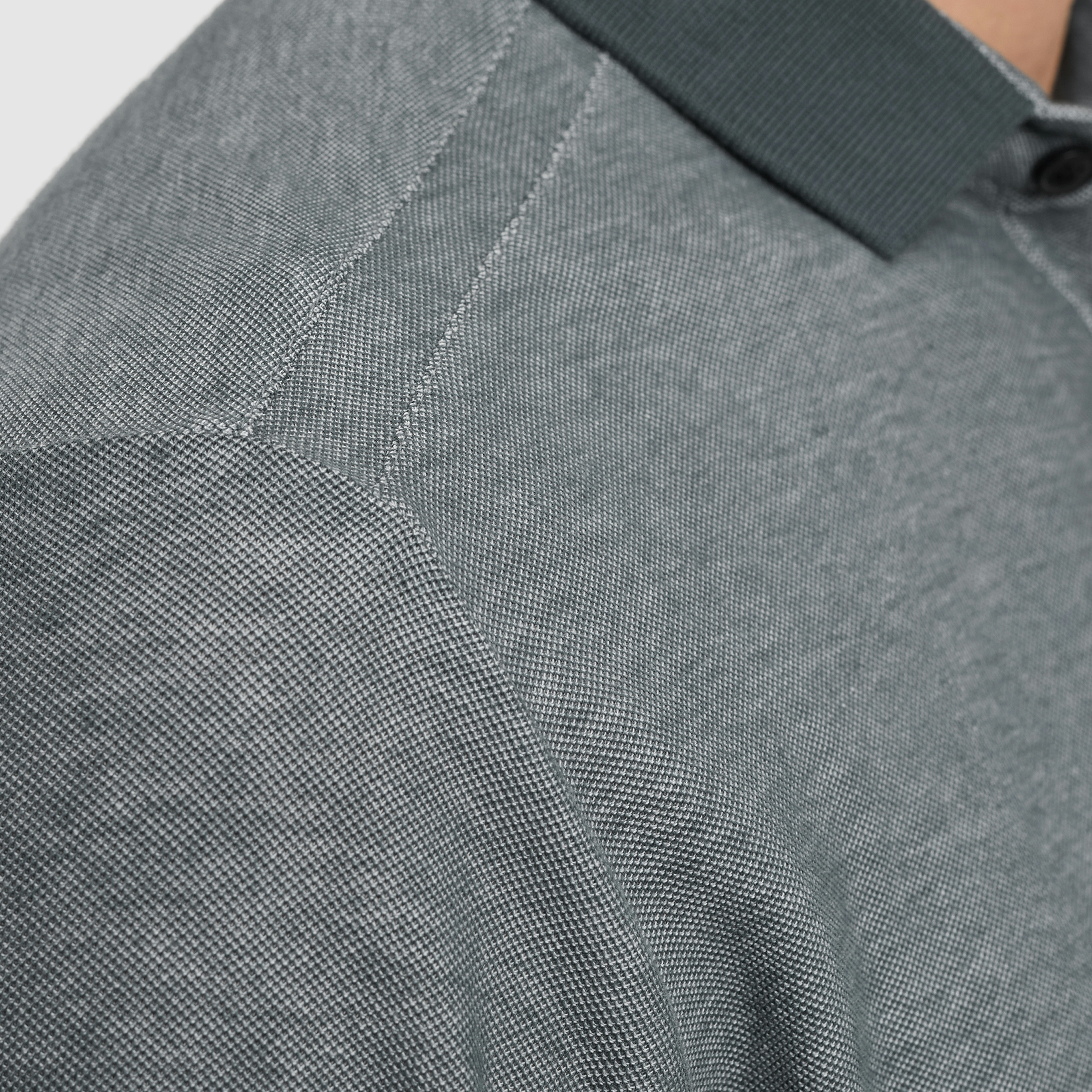 Vanguard Polo Piqué 2-Tone Honeycomb Donkergrijs