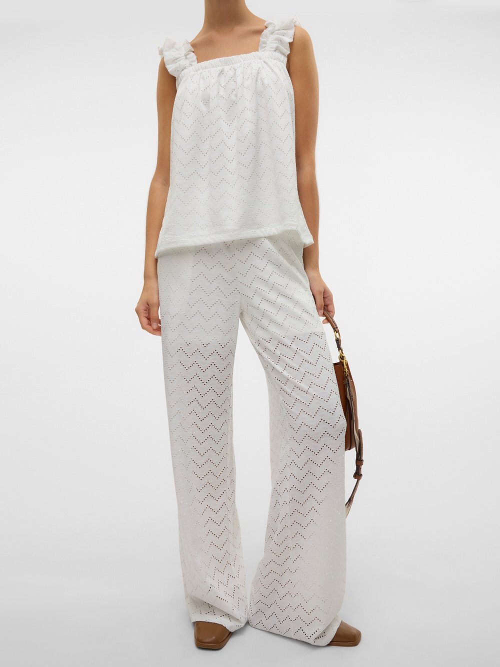 Vero Moda VMTHAS Broek Snow White
