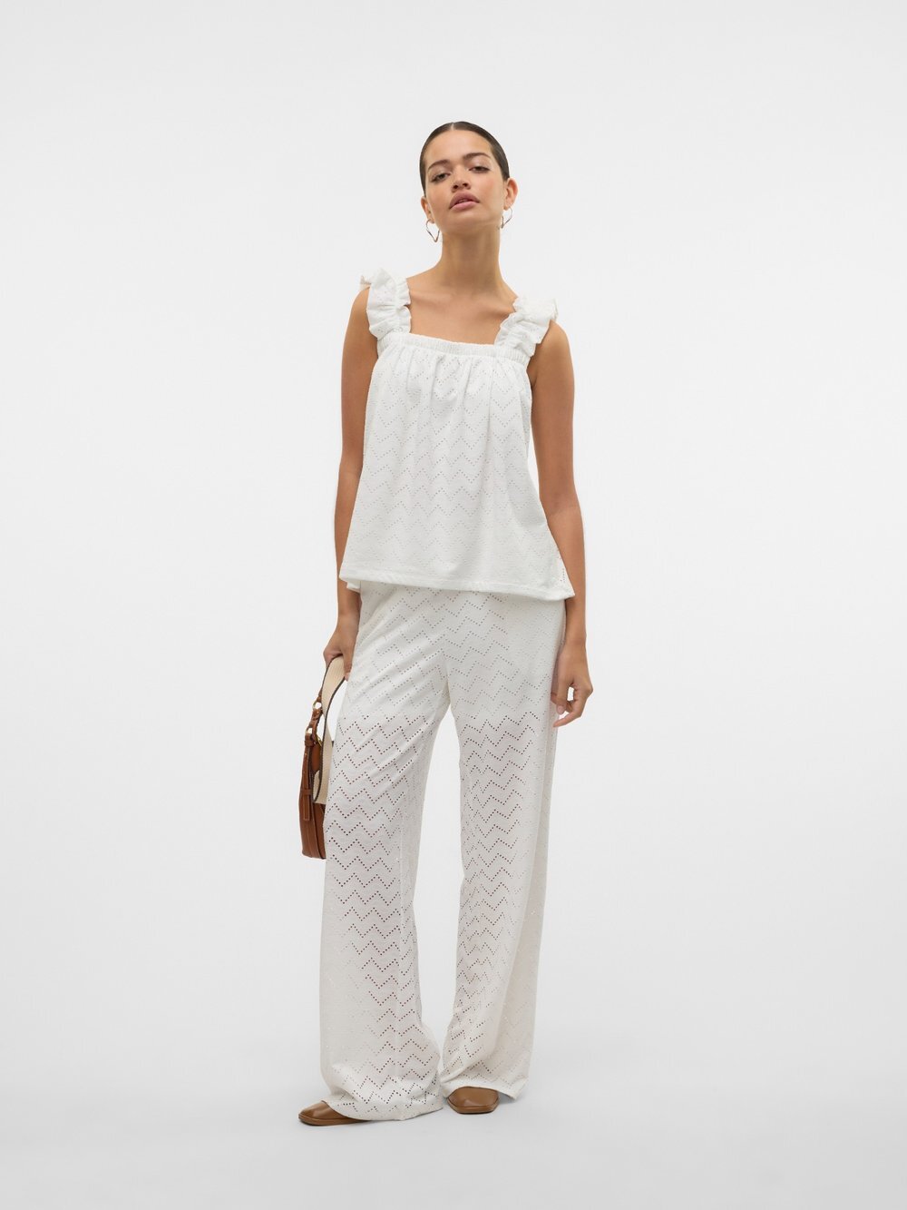 Vero Moda VMTHAS Broek Snow White