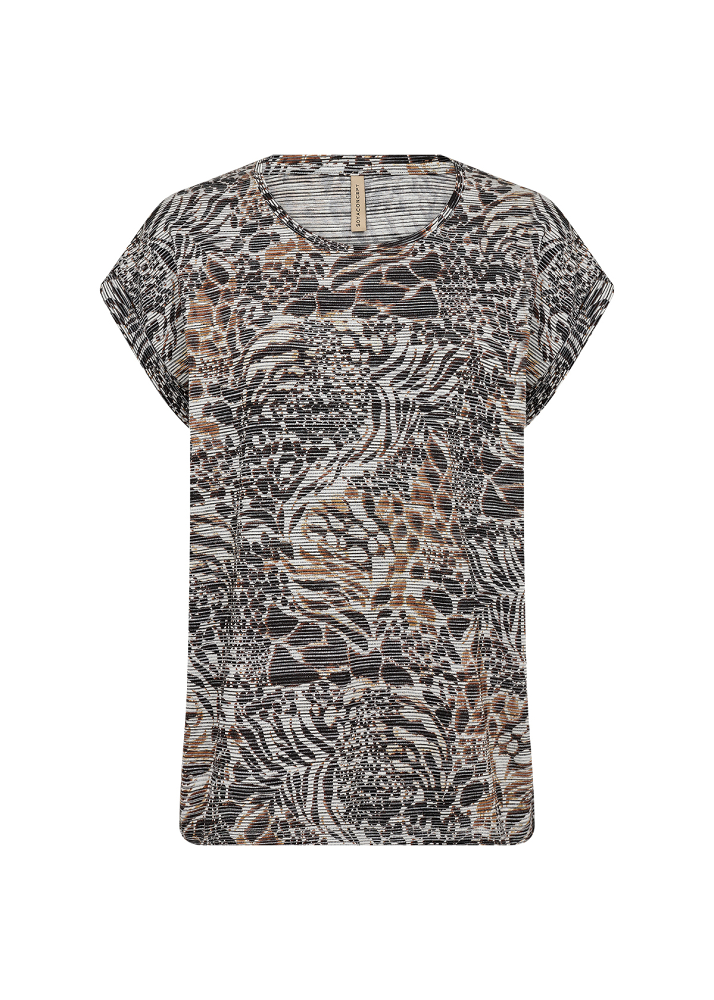 Soyaconcept SC-GALINA 55 T-shirt Hot Fudge Combi