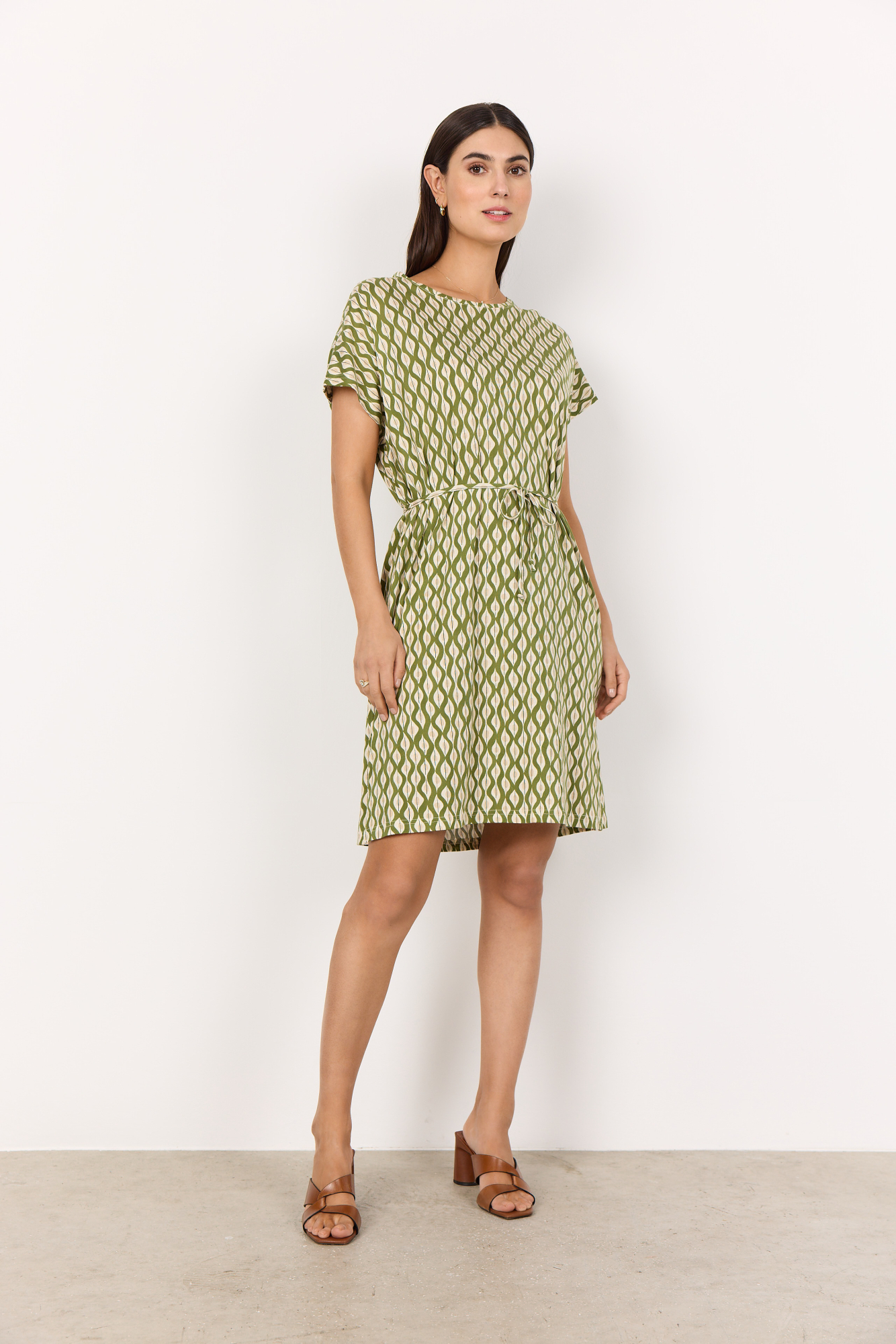 Soyaconcept SC-FELICITY AOP 508 Jurk Calliste Green Combi