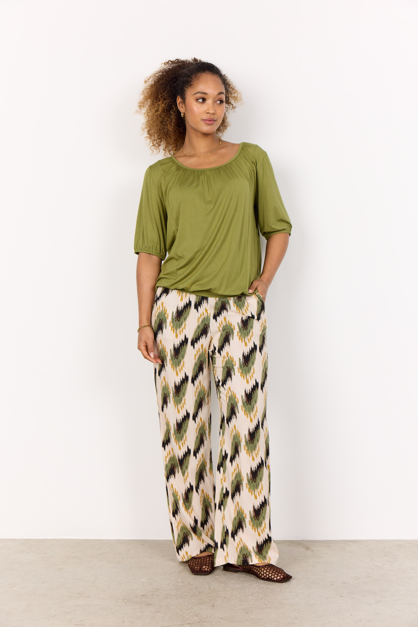 Soyaconcept SC-ROSILDA 3-C Broek Calliste Green Combi