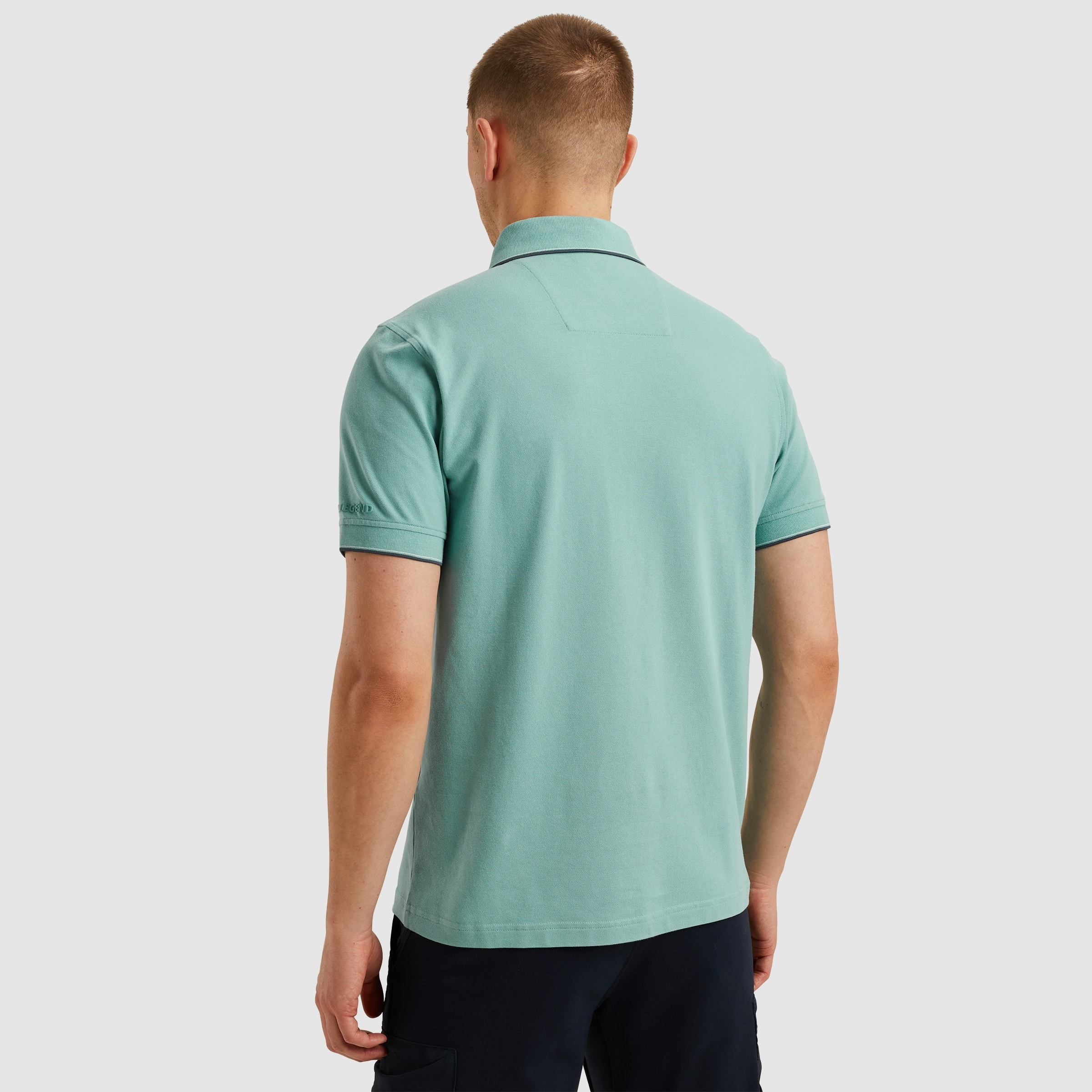 PME Legend Stretch Piqué Polo Cameo Blue