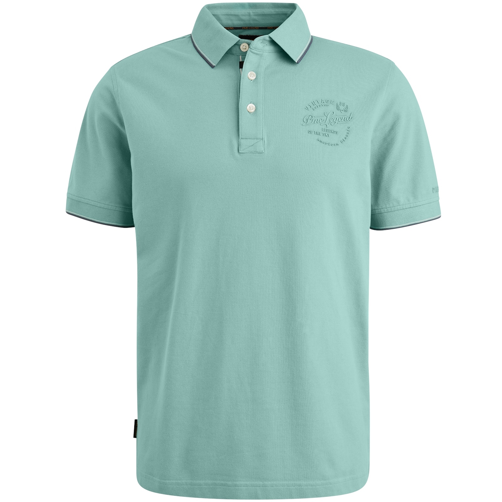 PME Legend Stretch Piqué Polo Cameo Blue