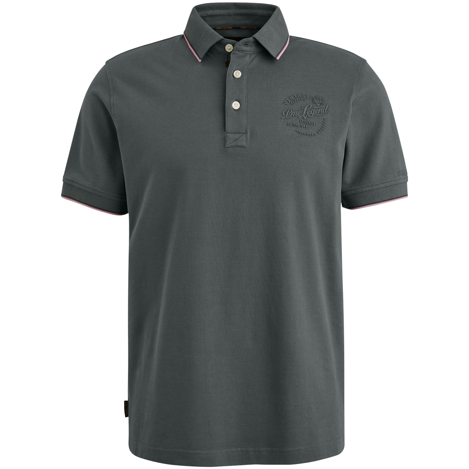 PME Legend Stretch Piqué Polo Dark Slate