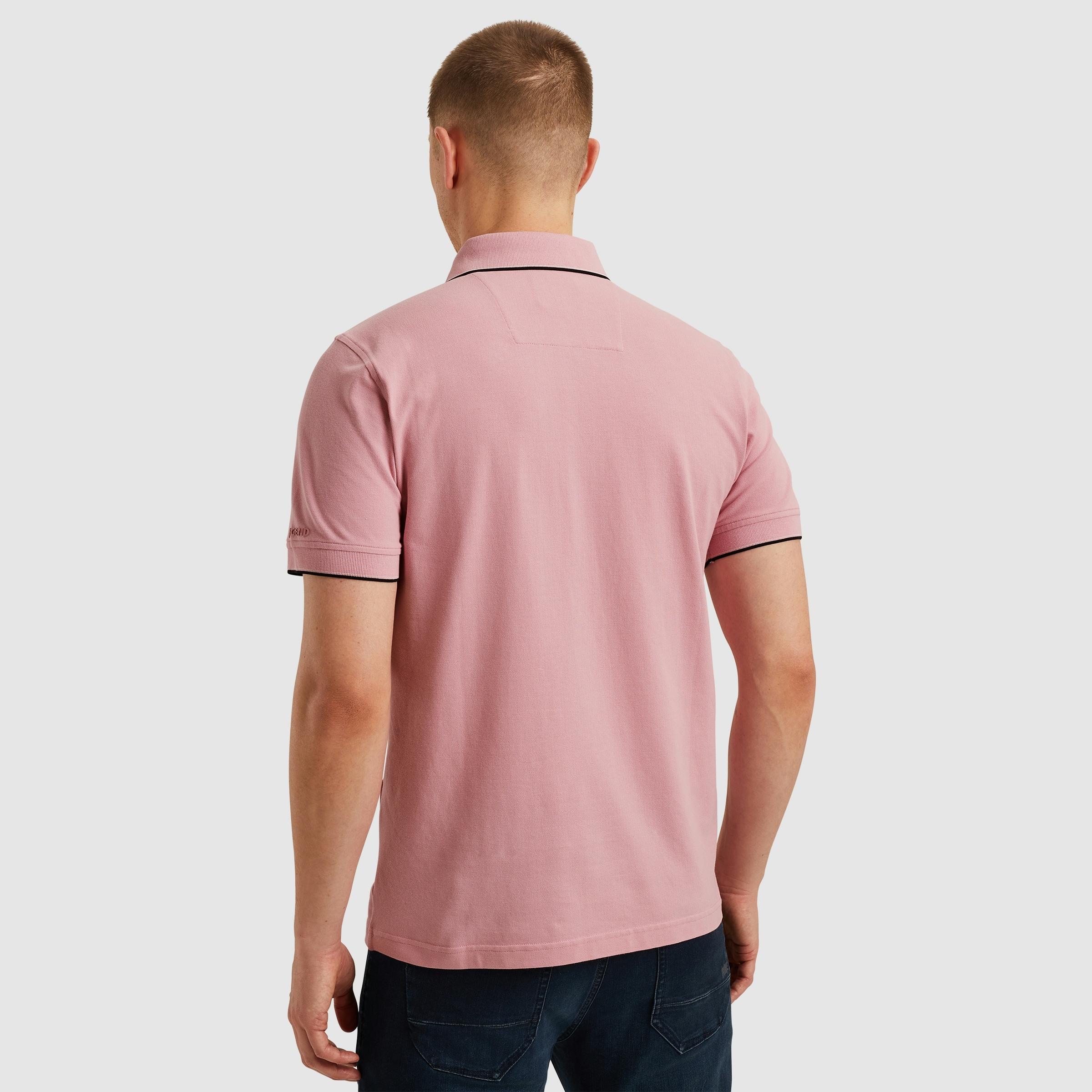 PME Legend Stretch Piqué Polo Moonlight Mauve
