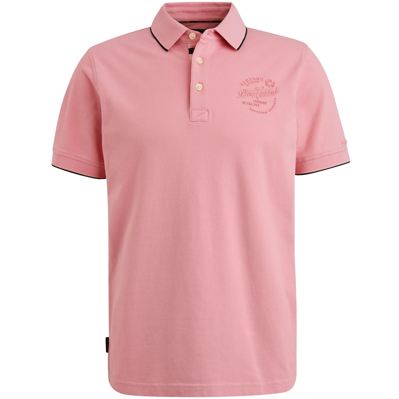 PME Legend Stretch Piqué Polo Moonlight Mauve