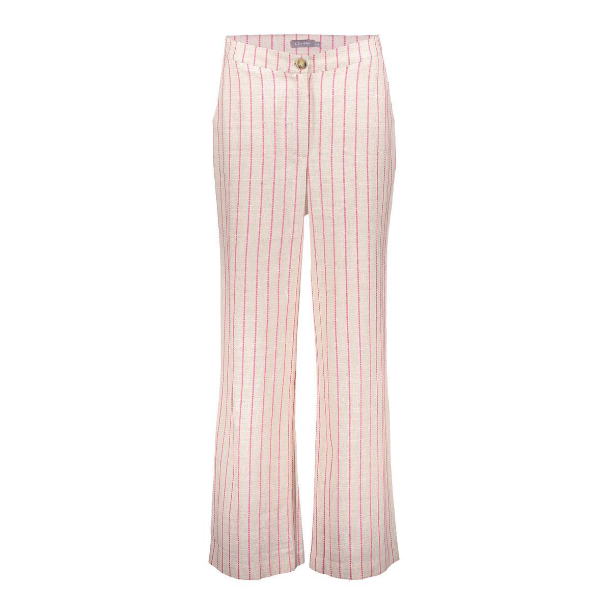 Geisha Broek 51393 - Sand/Pink - Linnenmix