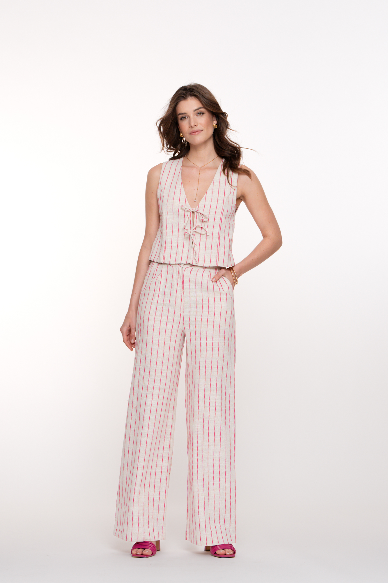 Geisha Gilet Sand Pink