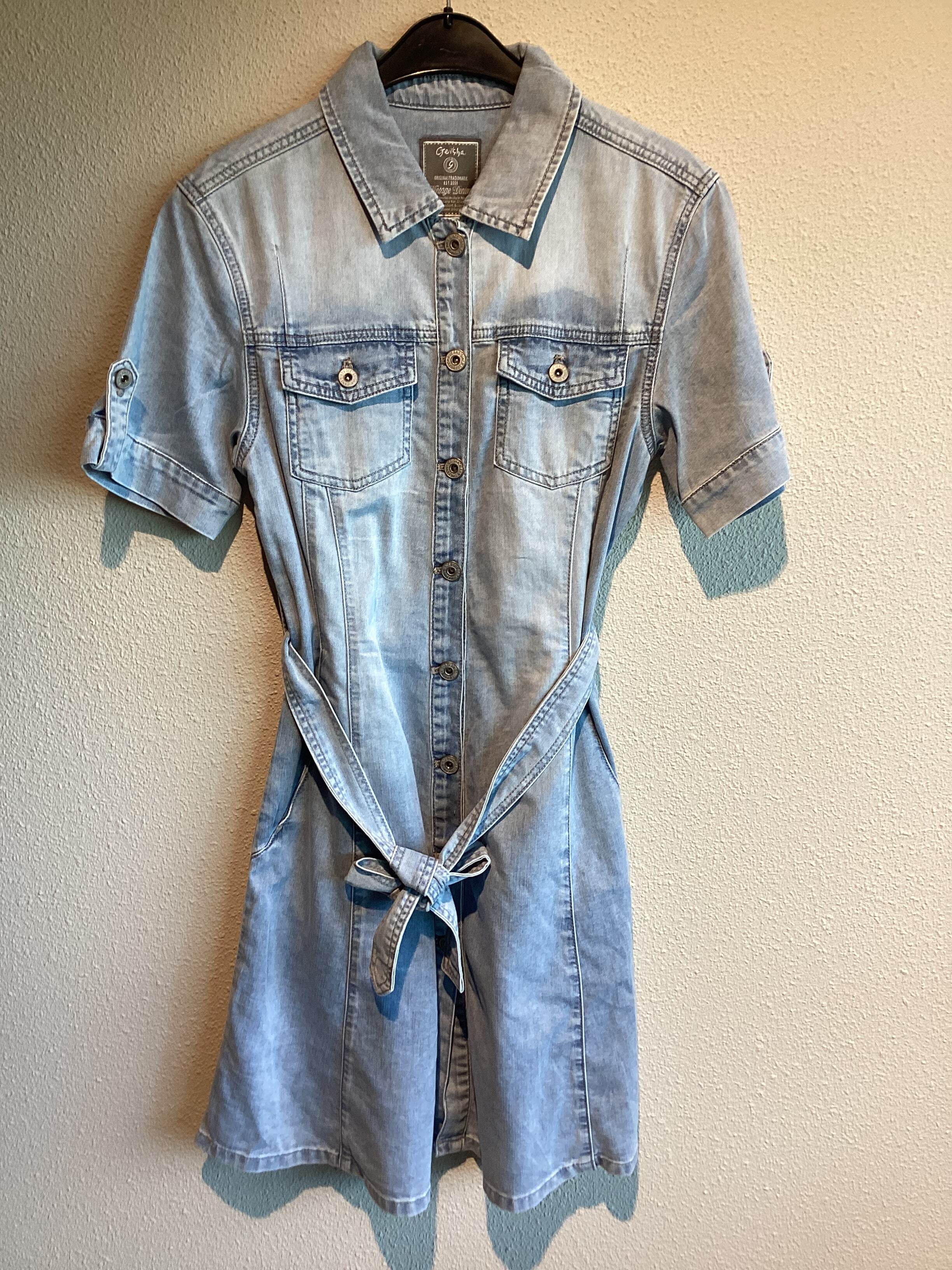 Geisha Jeansjurk Bleached Denim