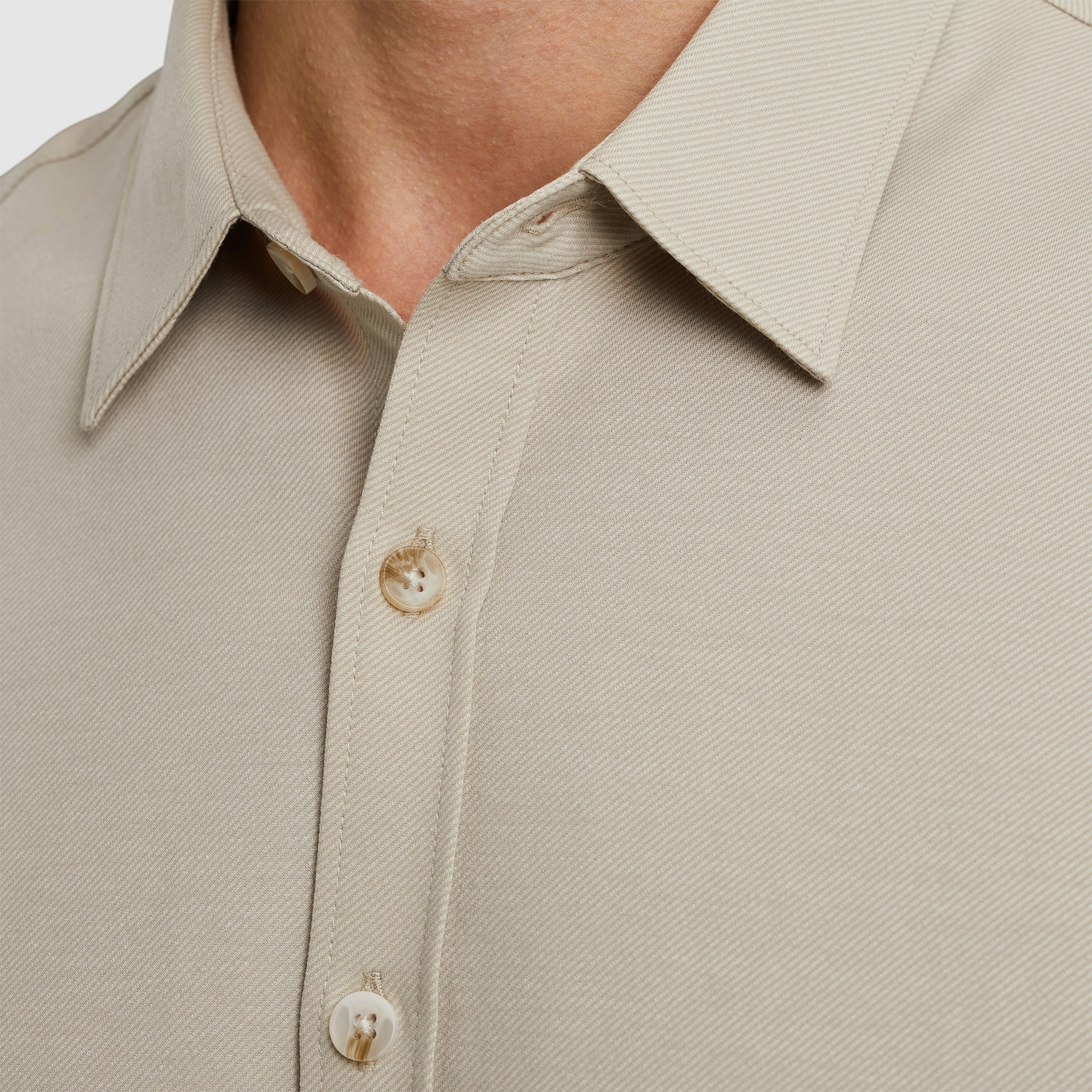 Cast Iron CF Tech Twill Jersey Silver Birch