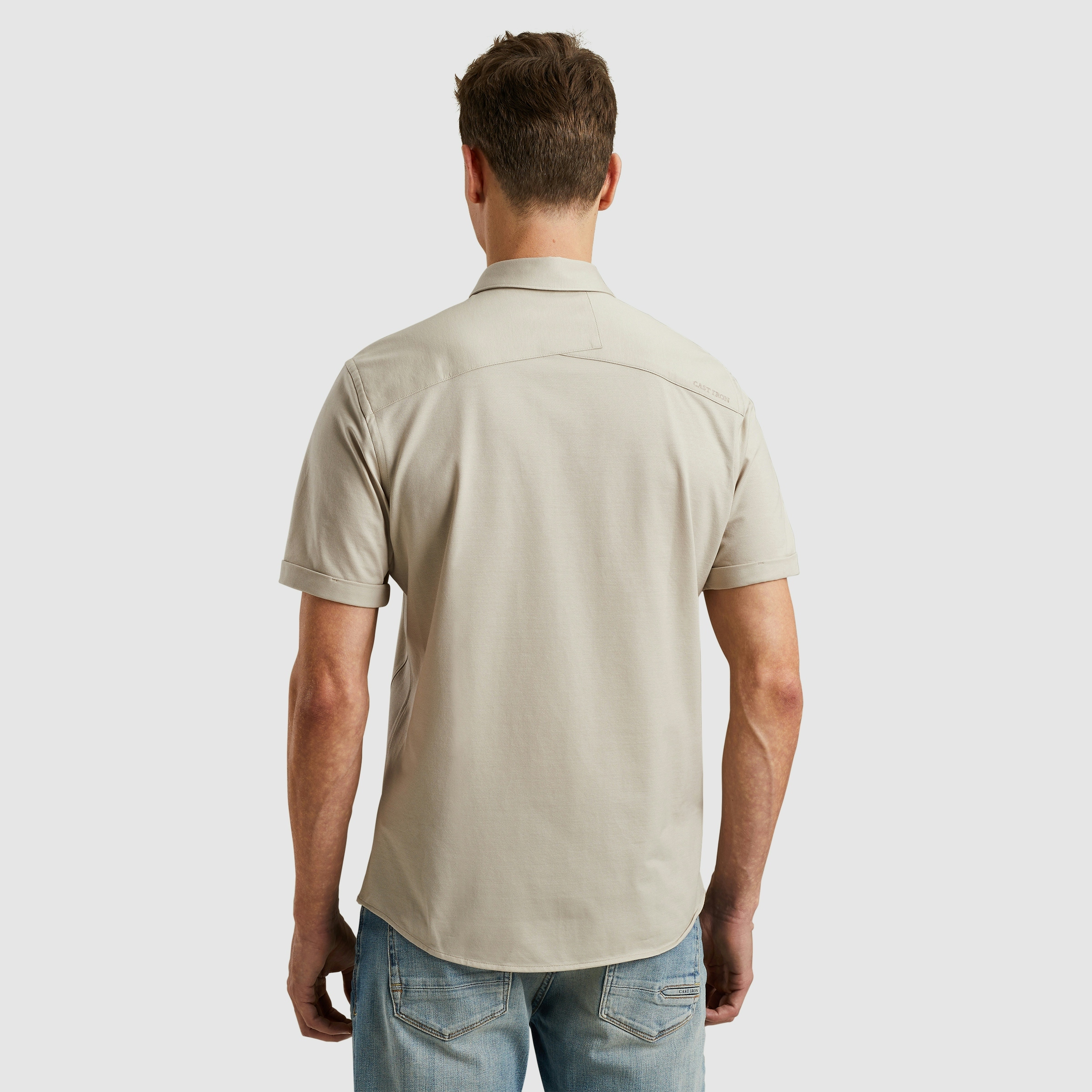 Cast Iron CF Tech Twill Jersey Silver Birch