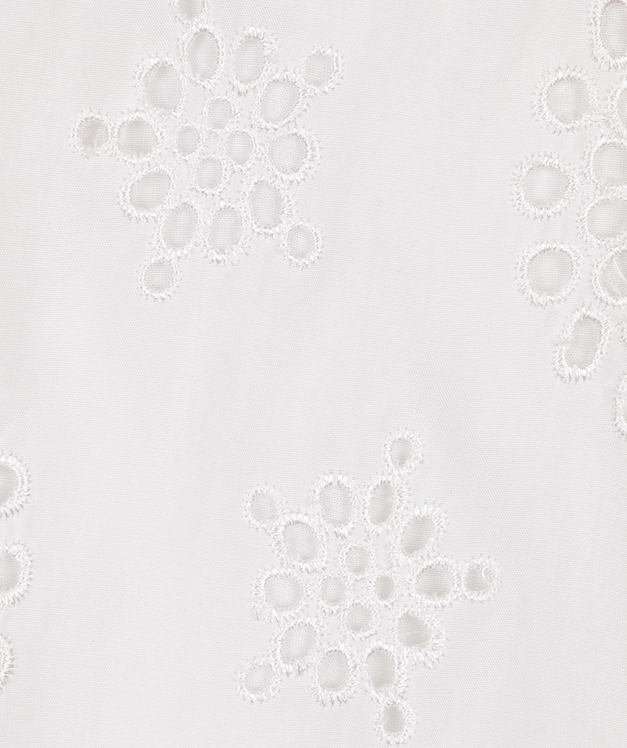 Esqualo Blouse Allover Embroidery Off White