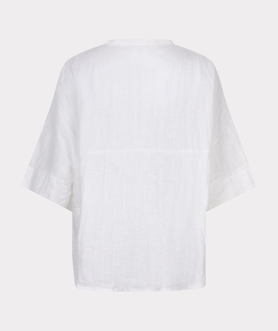 Esqualo Oversized Linnen Blouse Off White