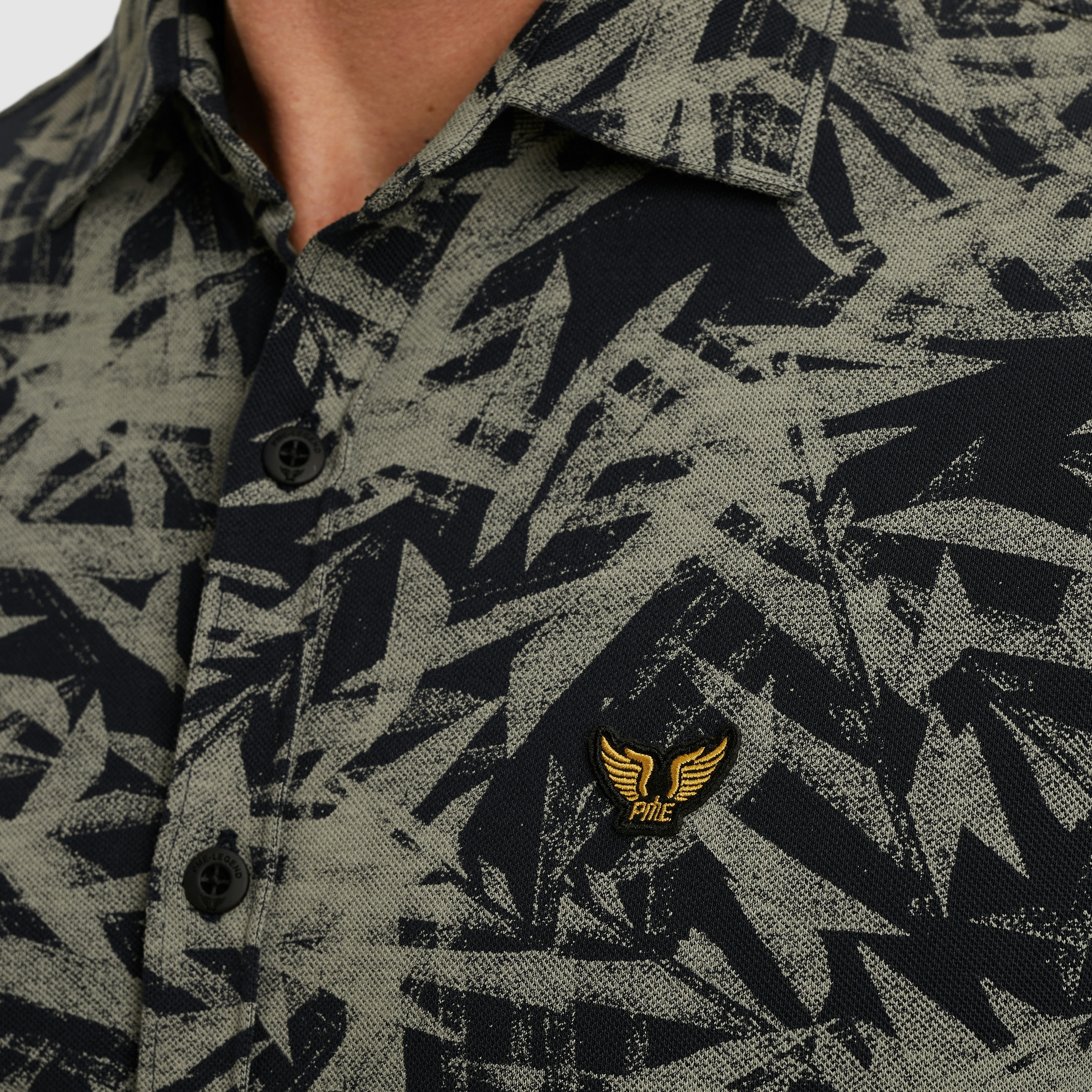 PME legend PSIS2505228-5281  Jersey Pique Print Leaf