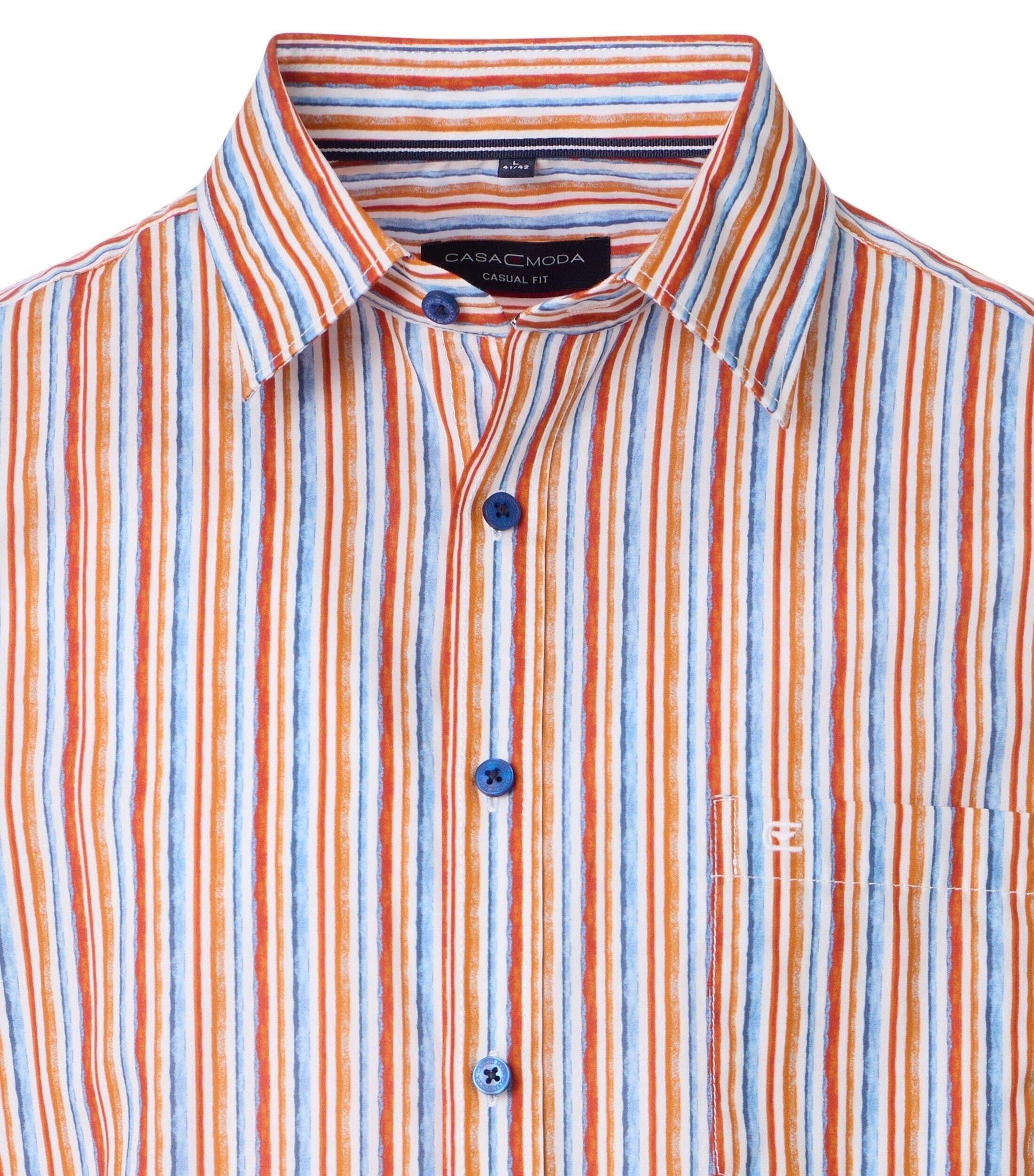 Casa Moda Casual Shirt Ruit Oranje