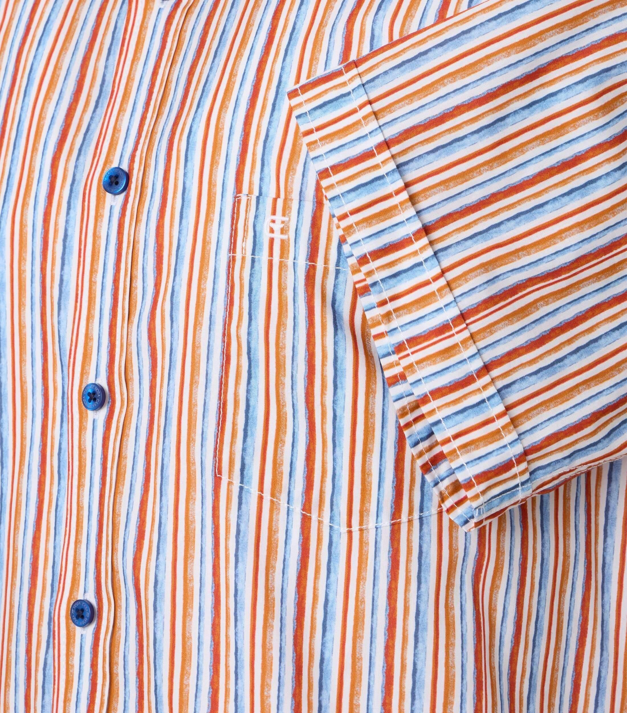 Casa Moda Casual Shirt Ruit Oranje