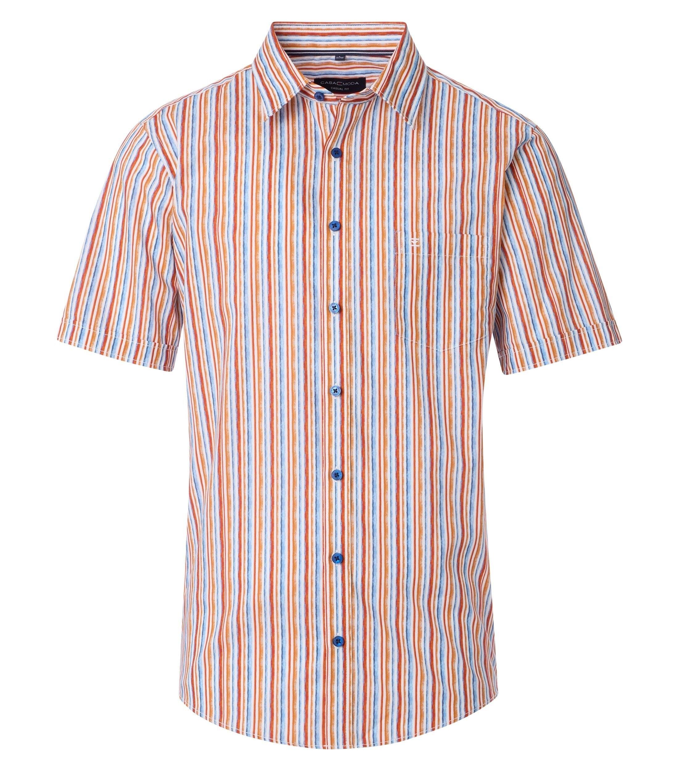 Casa Moda Casual Shirt Ruit Oranje