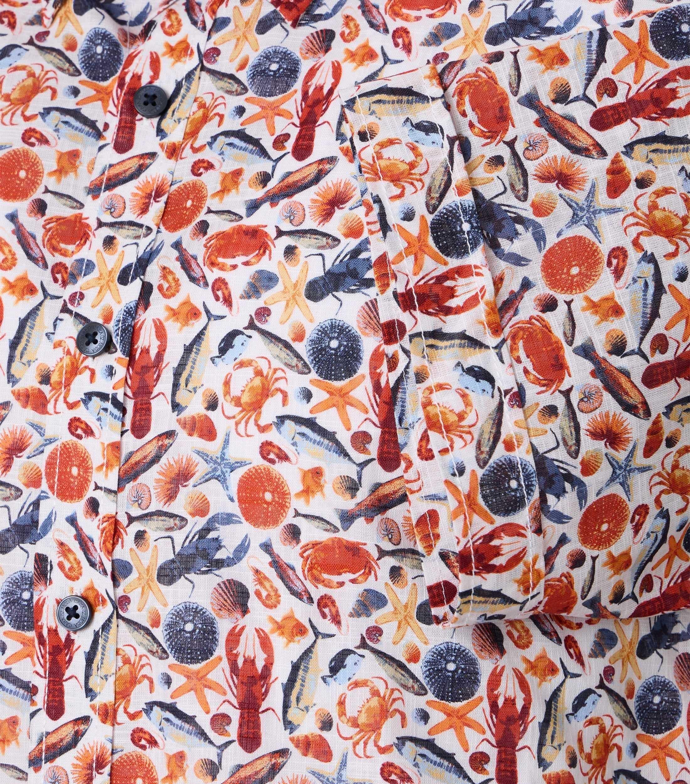 Casa Moda Casual Shirt Print Oranje
