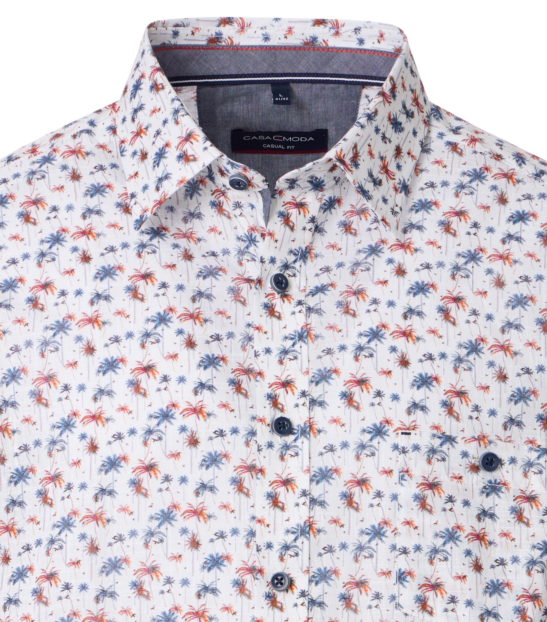 Casa Moda Casual Shirt Print Blauw