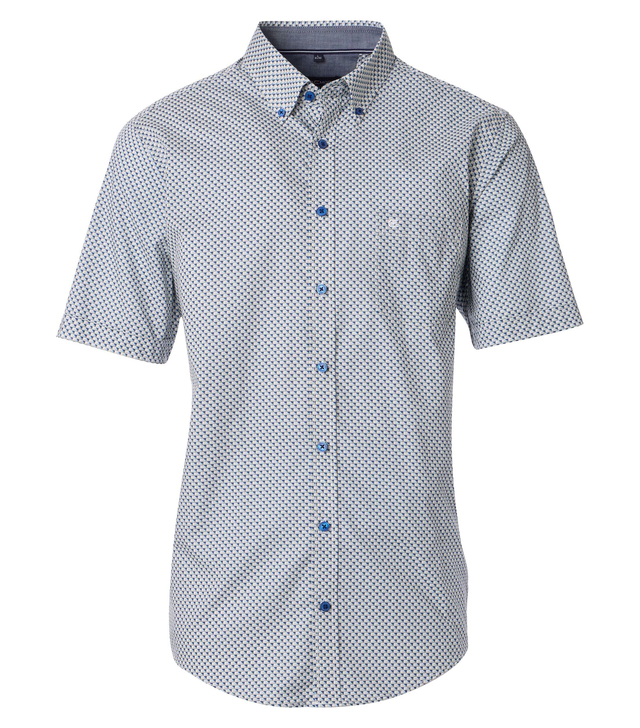 Casa Moda Casual Shirt Print Blauw