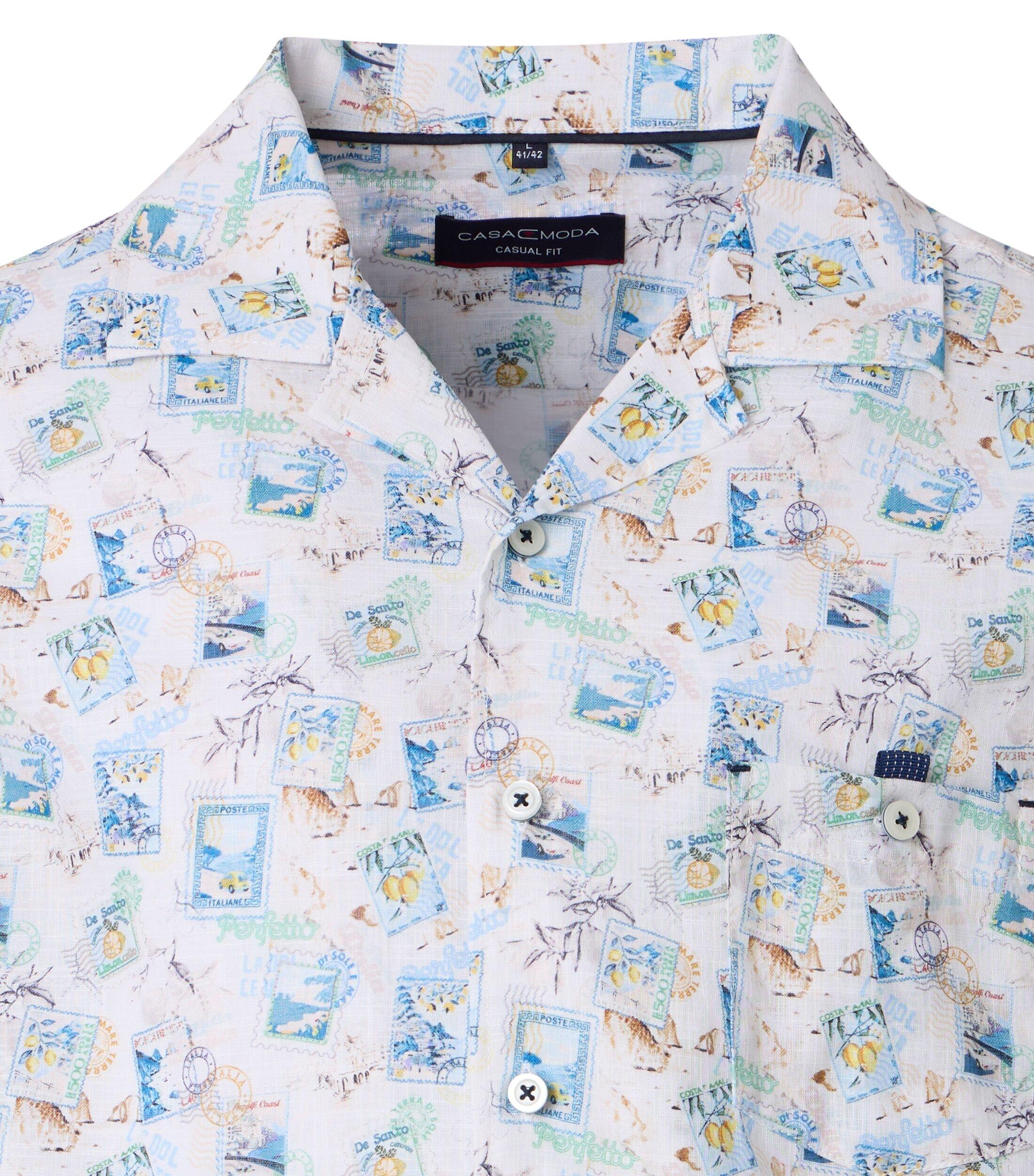 Casa Moda Casual Shirt Blauw Print