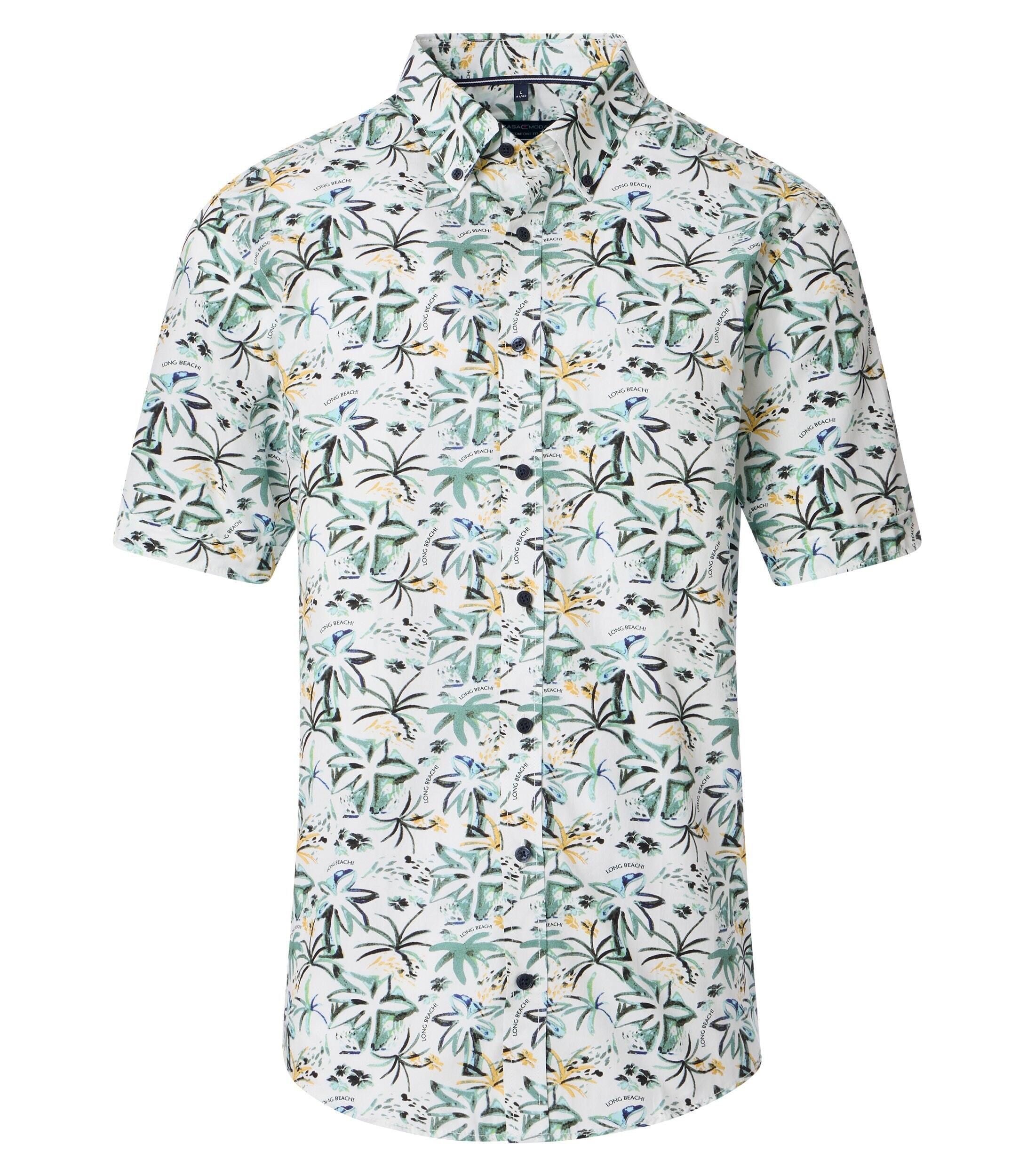Casa Moda Casual Shirt Groen Print