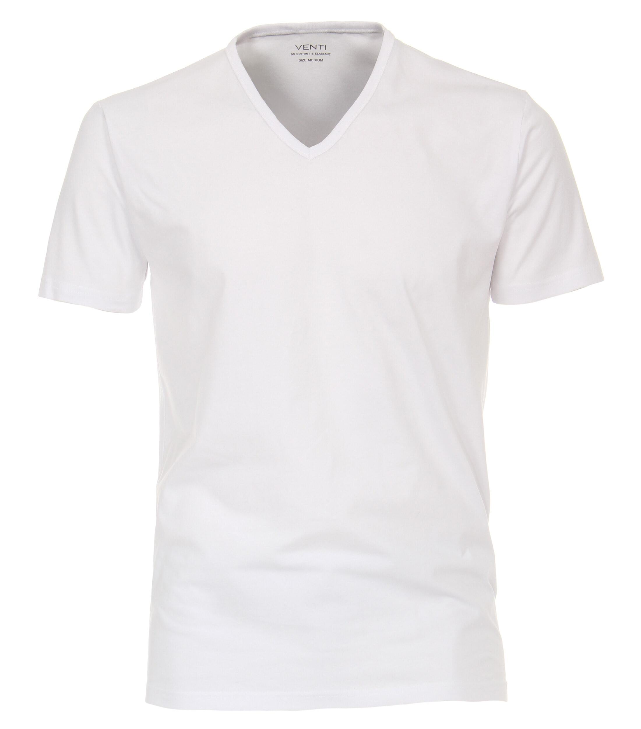 Venti T-shirt Wit Korte Mouwen – Slim Fit NOS
