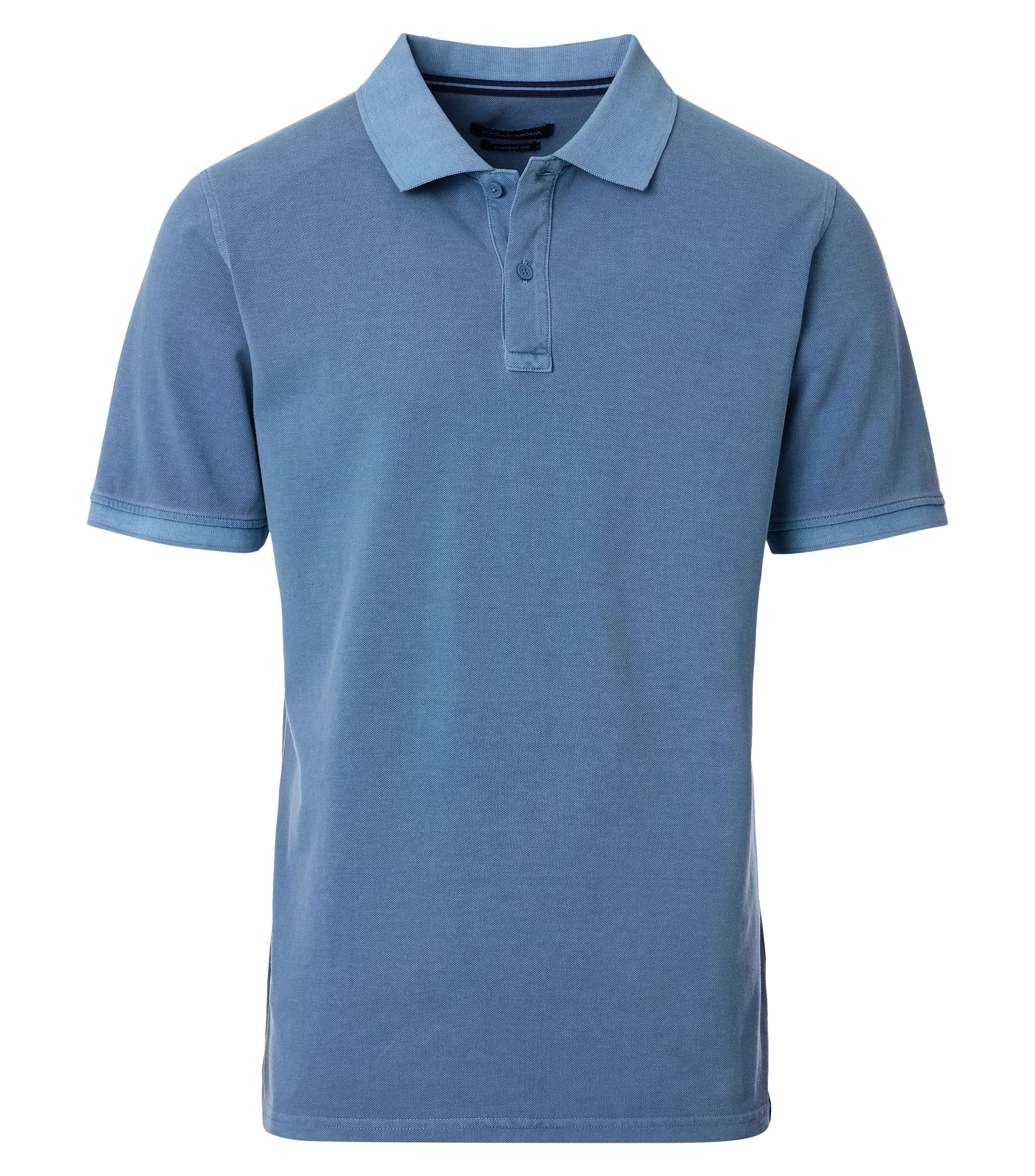 Polo Lichtblauw Korte Mouwen – Comfort Fit Katoen Stretch