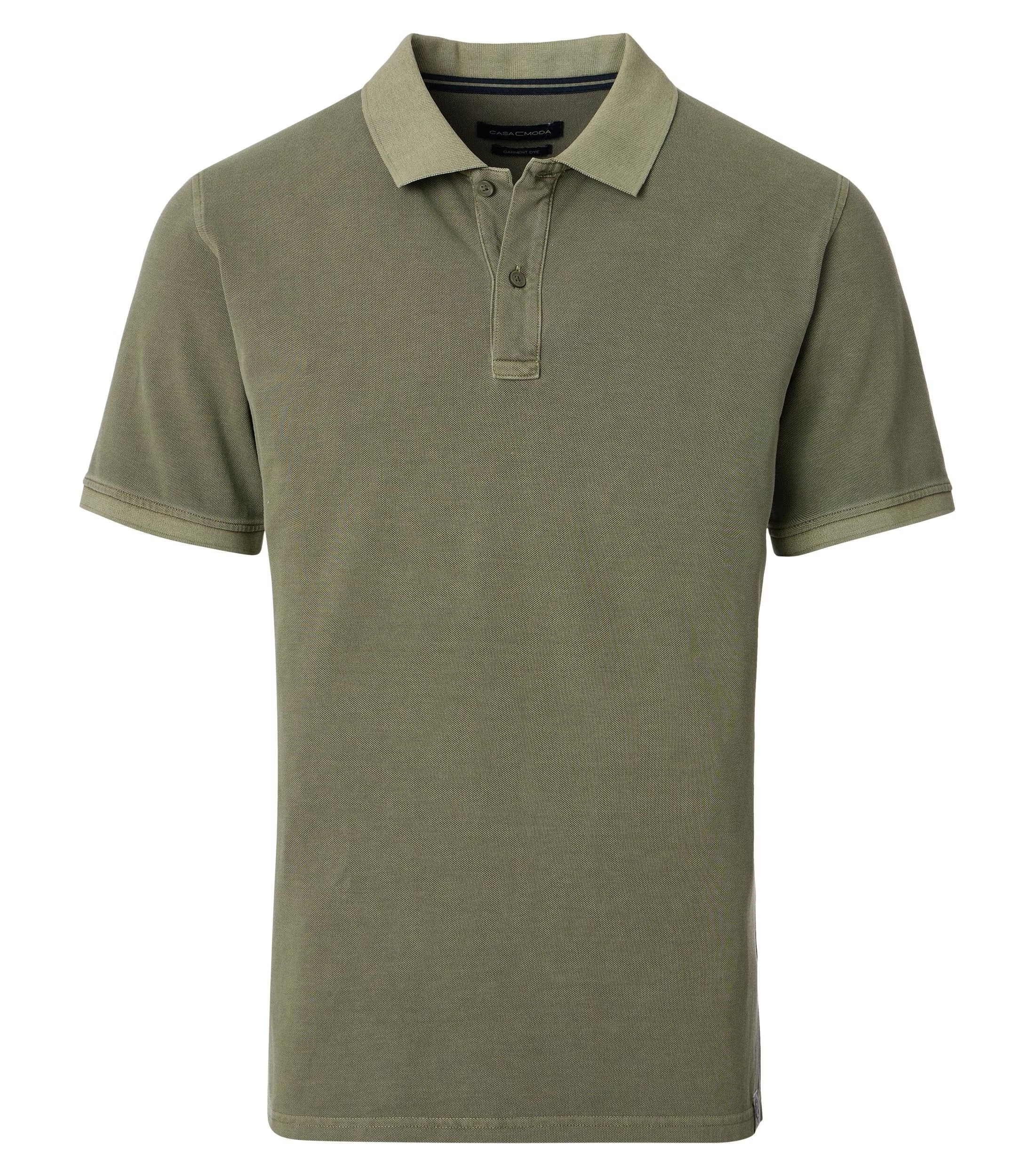 Casa Moda Polo Donkergroen Korte Mouwen – Comfort Fit Katoen Stretch