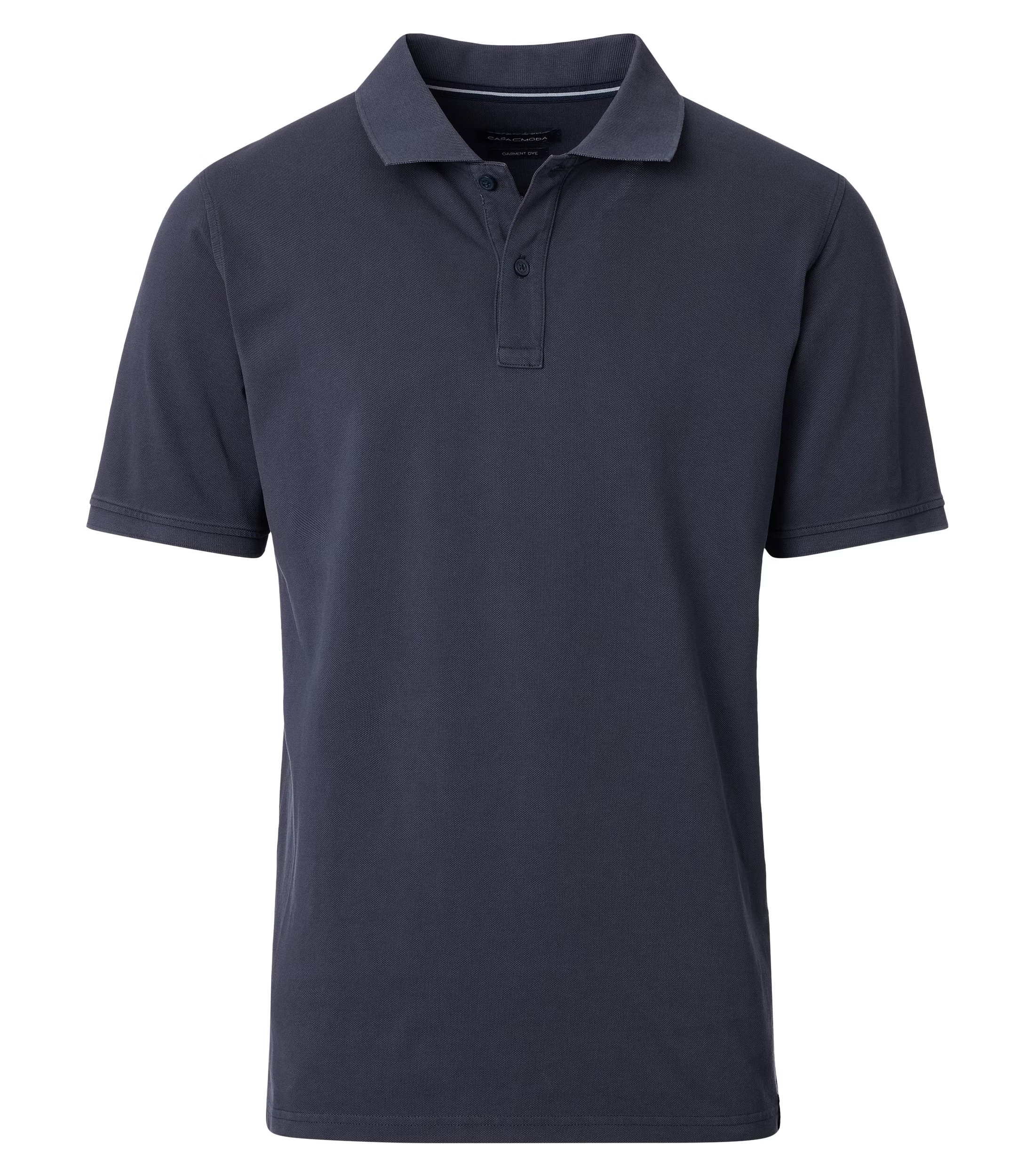 Casa Moda Polo Donkerblauw Korte Mouwen – Comfort Fit Katoen Stretch