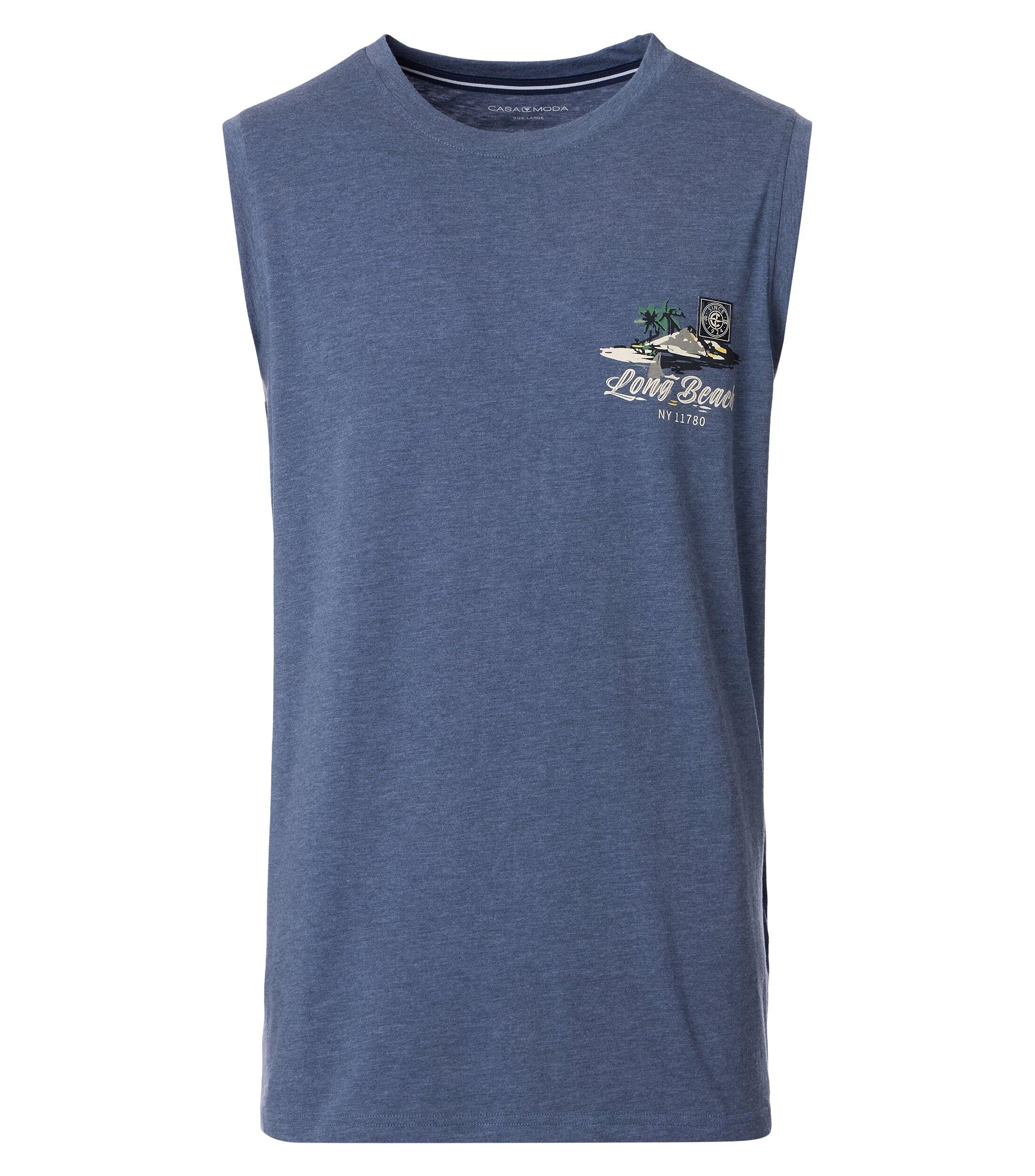 Casa Moda Tanktop Blauw – Mouwloos Comfort Fit
